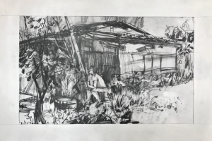 Зарисовка карандашом