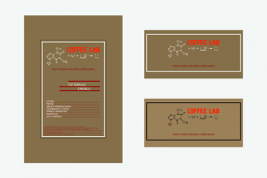 этикетка для упаковки кофе, наклейки на стаканы