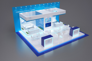 Визуализация выставочного стенда