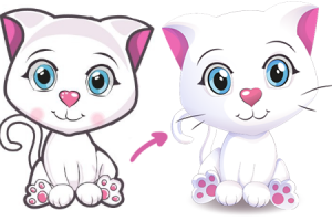 Анимация "Весёлый котенок"
