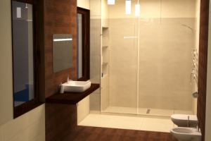 сан узел в коттедже (1 этаж)