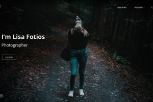 Landing for photographer