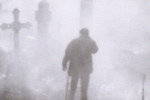 На кладбище