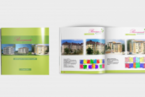 Верстка буклета жилого комплекса "Весенний"