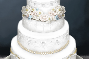 эскиз свадебного торта