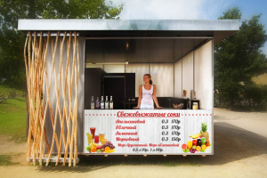 Баннер для точки торгующей свежими соками