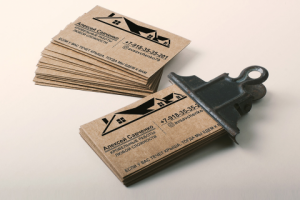 Визитка "Кровельные работы"