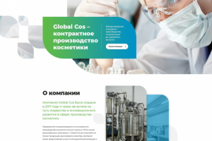 Сайт для международной компании Global cos