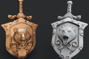 3D модель коловрат медведь