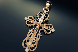 крест 3D модель