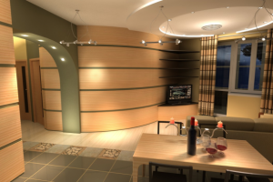 Проектирование и визуализация интерьера квартиры 60 м.кв.