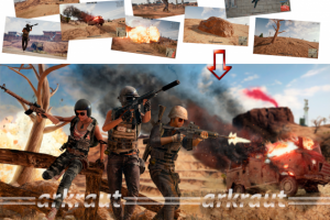 Коллаж "Batllegrounds" из скриншотов