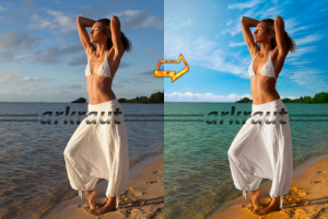 Ретушь \ замена неба \ пластика