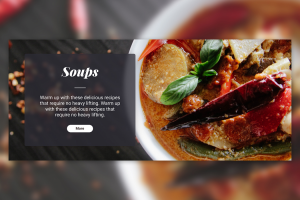 Дизайн баннера для кулинарного сайта