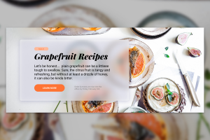 Дизайн баннера для кулинарного сайта