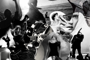 Растровый локальный принт коллаж