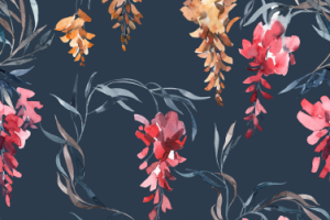 Растровый бесшовный паттерн Глициния