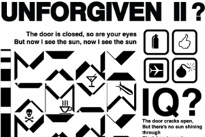 Векторный шрифтовой принт Unforgiven