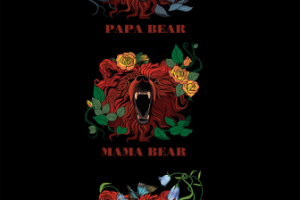 Изображение на футболки. Семья медведей