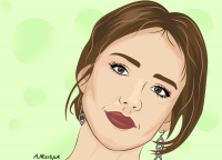 Джессика Альба вектор