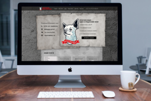 Дизайн сайта для типографии Doggy Dog Print