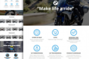 Landing Page. Аренда мотоциклов