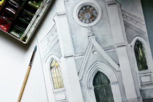 Архитектура. Акварель