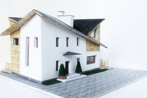 Макет коттеджа (к проекту с визуализацией)