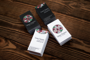 Визитки свадебного декоратора и флориста