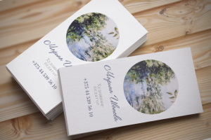 Визитки для талантливой художницы-акварелиста и педагога