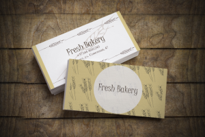 Визитки для булочной