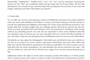 Перевод для сайта EatMeprint