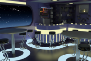 Дизайн бара в sci-fi стиле