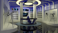 Интерьер магазина в sci-fi стиле