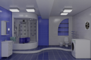 Интерьер ванной в гостинице