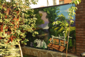 Оформление дачного забора поселок Востряково (4)