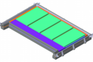 Форма для формовки секции железобетонного забора