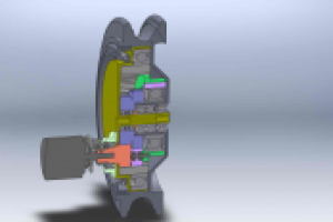 Колесо-планетарный редуктор