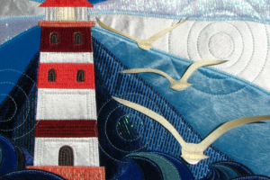 Картина из ткани "Маяк"