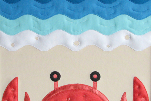 Картина из ткани "Краб"