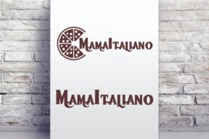 Логотип для пиццерии "MamaItaliano"