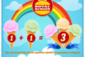 Плакат сети быстрого питания