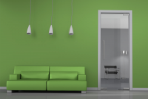 Визуализация стеклянных дверей