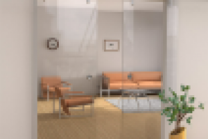 Визуализация раздвижных стеклянных дверей