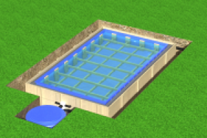 3d анимация установки бассейна