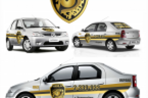 Логотип + брендирование служебное авто