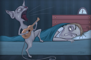 Наш кот по утрам поёт