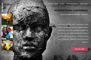 Сайт для интернациональной конференции арт искусство
