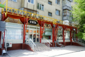 фасадная вывеска салона штор "Эвита"