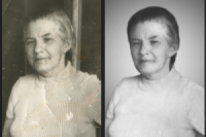 Ретушь + замена исходного фона.